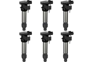 KERBIY Pack of 6 Ignition Coil Packs for Cadillac CTS SRX XTS for Chevy Camaro Equinox Impala for GMC Terrain for Pontiac for Saturn for Suzuki V6 3.0L 3.2L 3.6L OE Numbers UF569 C1555 D515C 12590990