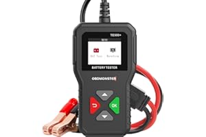 OBDMONSTER 6V 12V 24V Car Battery Tester,100-2000 CCA Voltage Tester 2Ah-220Ah Digital Auto Battery Analyzer Charging Cranking System Tester for Cars Trucks Motorcycles Boats