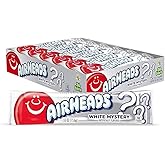 Airheads Full-Size Candy Bars, White Mystery, 36 Count Box | Individually Wrapped Bulk Taffy Candy, Artificially Flavored