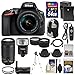 Nikon D5600 Wi-Fi Digital SLR Camera with 18-55mm VR & 70-300mm DX AF-P Lenses + 64GB Card + Case + Flash + Battery & Charger + Grip + Tripod + Kit