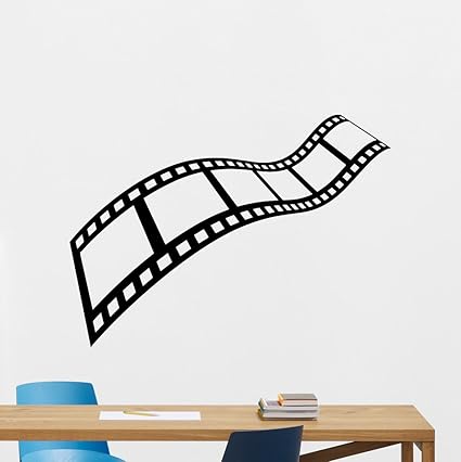 Film Strip Wall Decal Film Reel Vinyl Sticker Home Cinema Theater