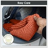 Emma Barclay Noodle Soft Touch Non-Slip Bathroom Rug Burnt Orange 40x60cm view 5