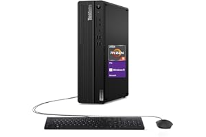 Lenovo ThinkCentre Business SFF Desktop, AMD Ryzen 5 Pro 4650G(Beat i5-10400), AMD Radeon Graphics, 32GB RAM, 512GB SSD + 1TB HDD, Bluetooth, Wired KB & M, Wi-Fi, DP, Windows 11 Pro, Black