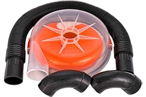 The Dustopper PRO, Low-Profile Dust Separator for Shop Wet/Dry Vacuums. Includes High-Flow 90 Degree Sweep Elbows and Connection Hose. Fits Standard 5 Gallon Buckets, Made in USA