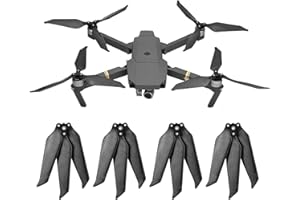 iEago RC Carbon Fiber Propeller for DJI Mavic Pro & Platinum, Replacement Blade Low-Noise CW & CCW Props Folding Propellers Replacement Props for DJI Mavic Pro Drone Accessories 2 Pairs, 3-Blade