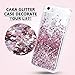 Caka iPhone 5 5S SE 2016 Case, iPhone SE Glitter Case Luxury Fashion Bling Flowing Liquid Floating Sparkle Glitter Soft TPU Case for iPhone 5 5S SE 2016 (Rose Gold)