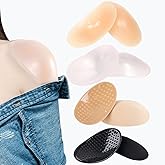 icyhey 4 Pair Sholder Pads Ultra Silicone ShoulderPads for Womens Clothing, Invisible Anti-Slip Shoulder Push-up Pads Reusable Natural Shoulder-Enhancer Sticky Pad for Formal, Casual and Active wear