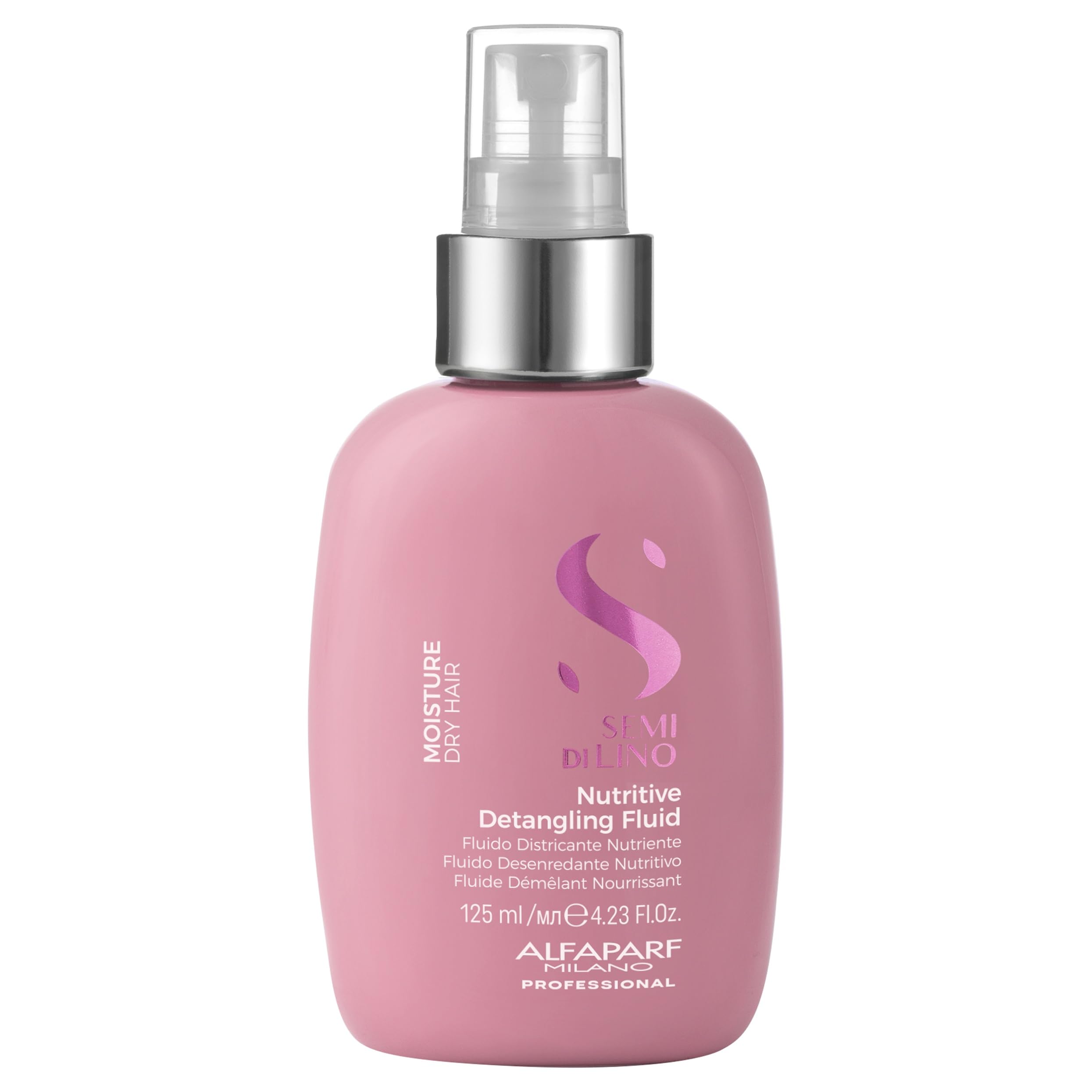 Alfaparf Milano Semi Di Lino Moisture Nutritive Detangling Fluid 125ml - no-rinse detangling fluid