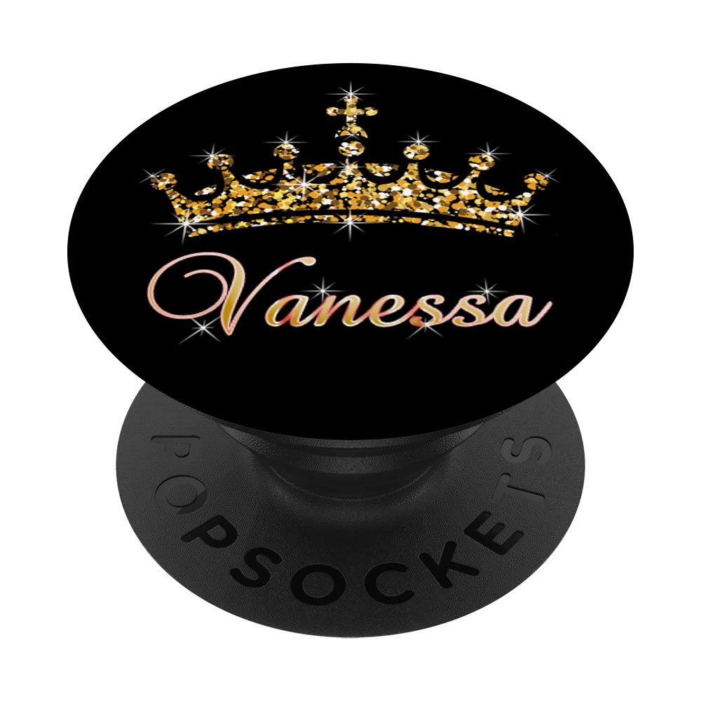 Vanessa Name with Tiara Crown Queen Princess - Vanessa PopSockets PopGrip: Swappable Grip for Phones & Tablets