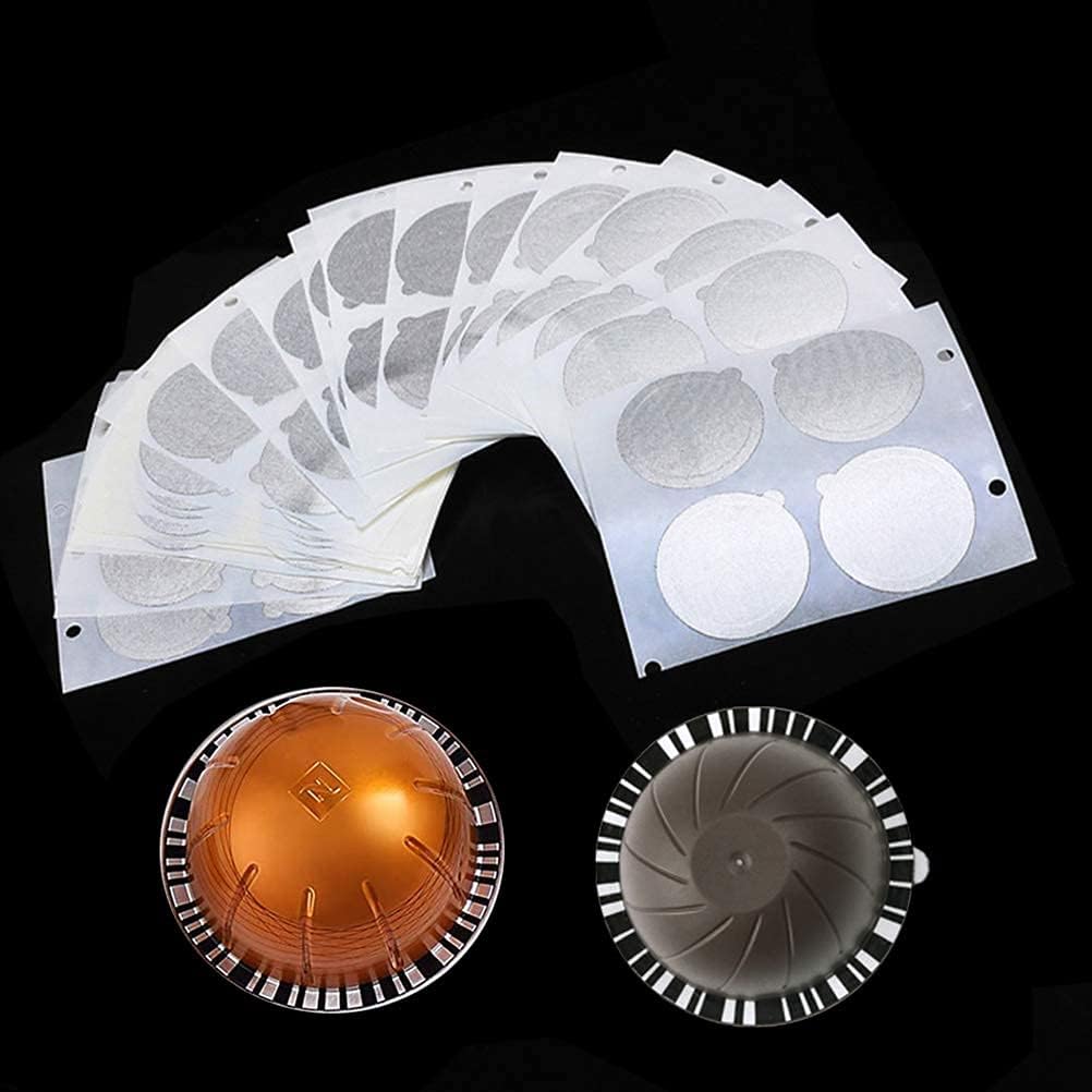HIERYAN Aluminum Foils Lids to Reuse, 80 Pcs Aluminum Foil Lids Vertuoline, Reusable Foil Covers, 63mm in Diameter: Kitchen & Dining