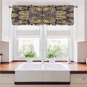 Painting-home - Cenefa de cortina para ventana, diseño de triángulos y