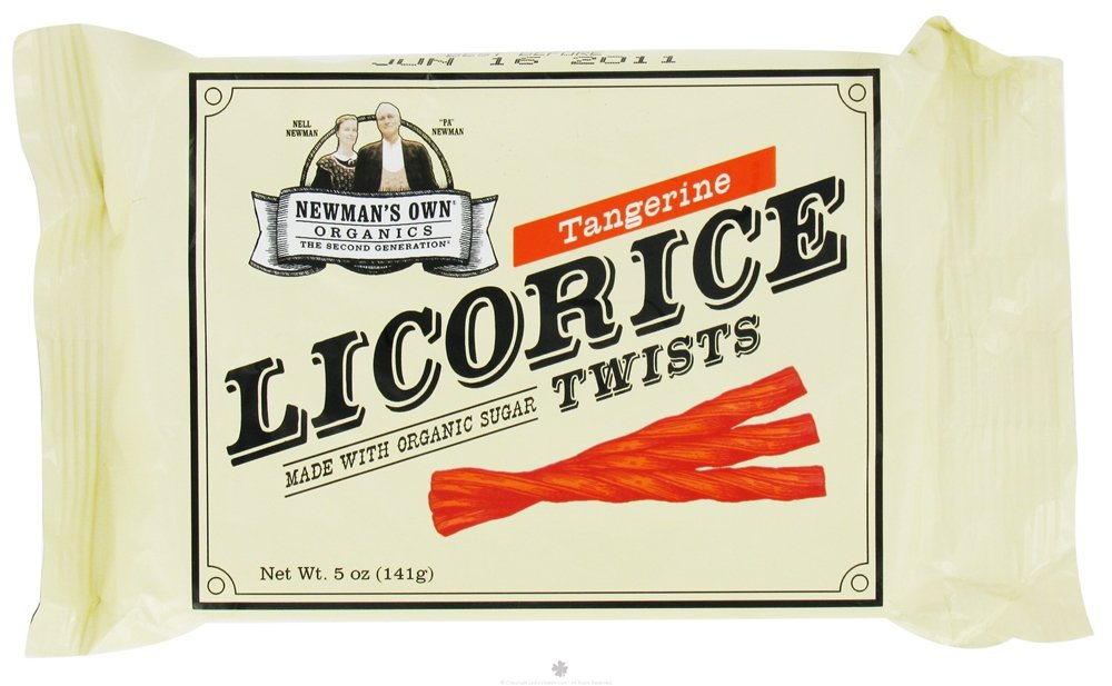 Newmans own Organic licorice tangerine 5oz (757645018159)