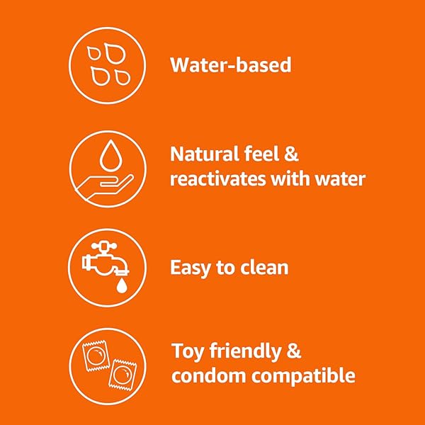 AMAZON BASICS LIQUID WATER BASED LUBE, 5 FLUID OUNCE, NATURAL FEELING PERSONAL LUBRICANT, EASY TO CLEAN, TOY FRIENDLY, CONDOM COMPATIBLE, 1 PACK