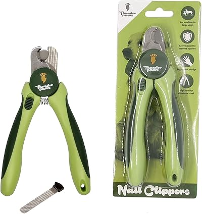 Thunderpaws Professional-Grade Dog Nail Clippers with Protective Guard