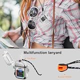 SUPRUS Luminous Lighter USB Rechargeable Arc Lighter 3 Modes Survival Whistle view 6