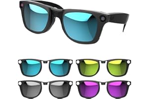 RCSTYLE HiBloks 4Pcs Polarized Clip Compatible with Ray-Ban Meta Wayfarer & Gen 2 (RW4006/RW4012 Regular 50-22), Color Changing Clip for Meta Gen 2 Smart Glasses Discoloration Clip (Gray+Blue+Yellow+Purple)