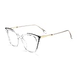 FEISEDY Oversized Cat Eye Glasses Frame Non