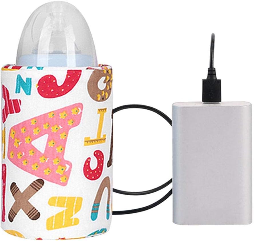 Heilsa Baby Bottle Warmer Bag, Portable USB Constant Temperature Warm Baby Feeding Bottle Bag