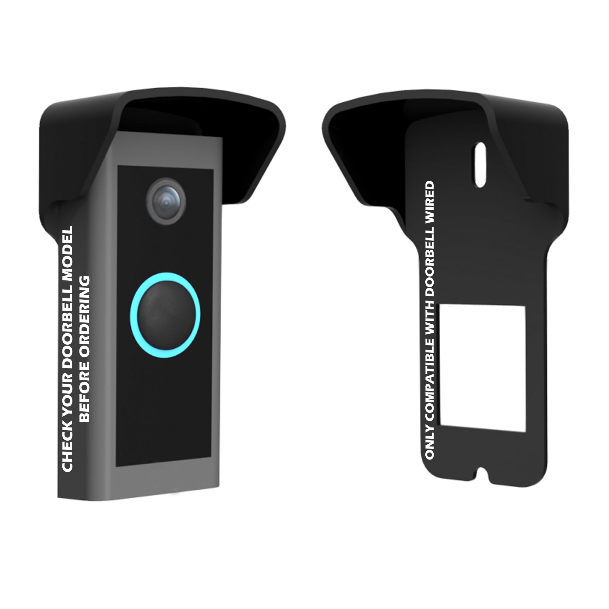 Mars Outpost | Cover Compatible with RingWired | Hood Shield for Rain Glare Sun Shade Protection No Drilling Needed - V2