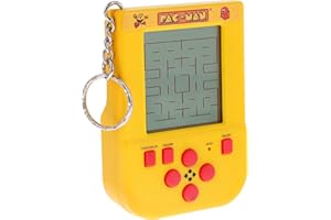 Pac-Man Keyring Arcade Game - Classic Retro PAC-Man Gameplay. Includes Original Sounds & Black & White Screen. Officially Licensed PAC-Man Merchandise from Fizz Creations.