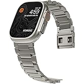KORDIZ Titanium Watch Band TX Pro (Max) - Fits Apple Watch ULTRA 3, ULTRA 2/1 [49mm] and Series 11, 10 [46mm] - Adjustable Titanium Apple Watch Band - Butterfly or Magnetic Clasp - DLC Scratch Resistant - Premium Color Matching Band - Comfortable grip - Replacement Wristbands for iWatch