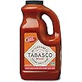 TABASCO® Brand Cayenne Garlic Pepper Sauce, Mild Hot Sauce, Bulk Plastic Jug, Smoky & Zesty Blend with Savory Garlic, Perfect for Large Recipes, Great for Italian Dishes & More, 64 Fl Oz (Pack of 1)