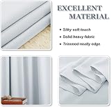 PONY DANCE Eyelet Curtain 52x63 Blackout Thermal Grey White 1 Panel view 8