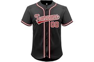Custom Baseball Jersey Hipster Button Down Shirts Personalized Stitched Letters Number for Men/Women/Youth