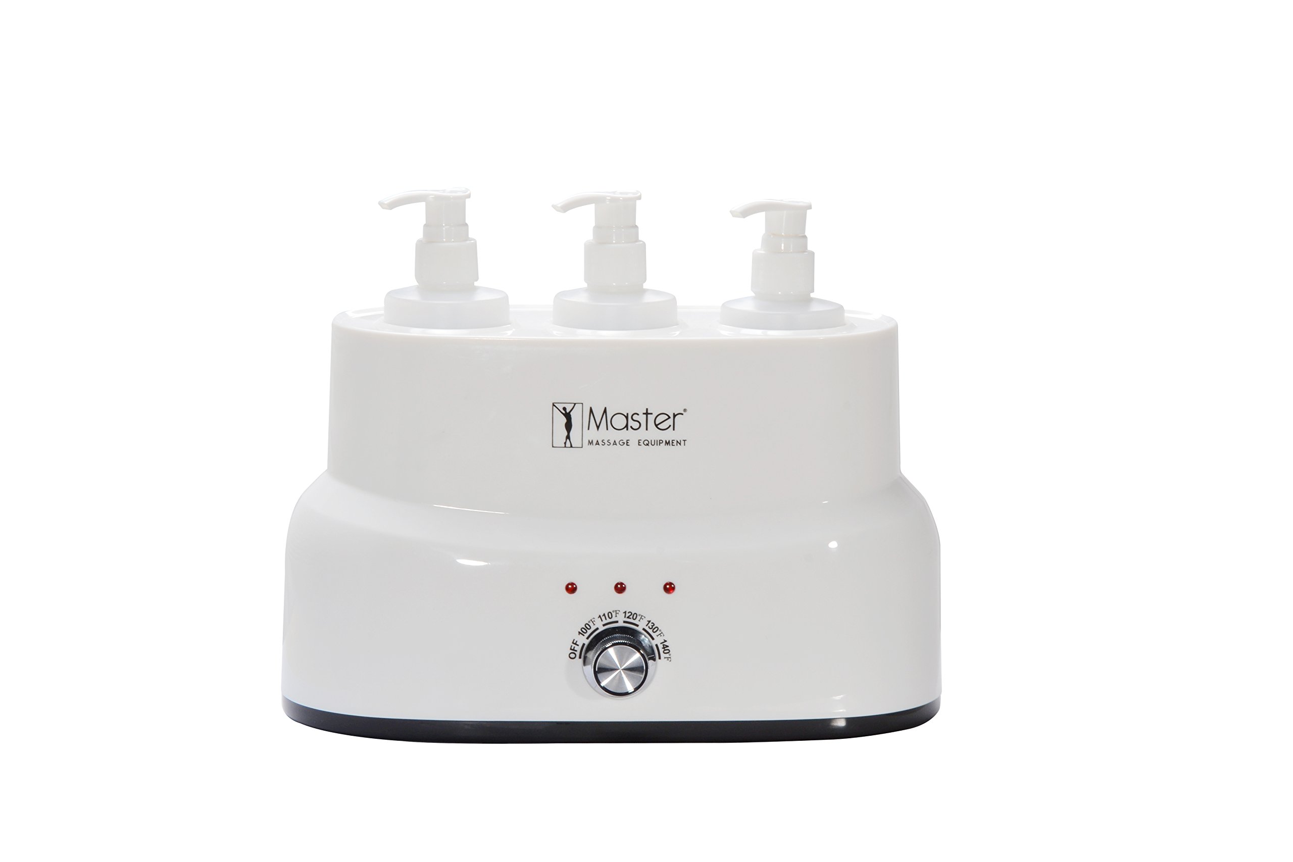 Master Massage Three Bottles Oil, Lotion, Cream Warmer Heater Salon Spa