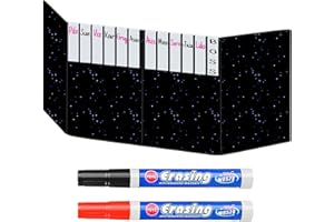 AIZESURO White Acrylic Erasable Screen Top Initiative Trackers 12PCS for DND, Other Tabletop RPG Game Accessories