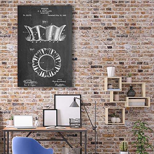 Hand Painting Line Drawing Vintage Black Board Painting Wall Bedroom Living House