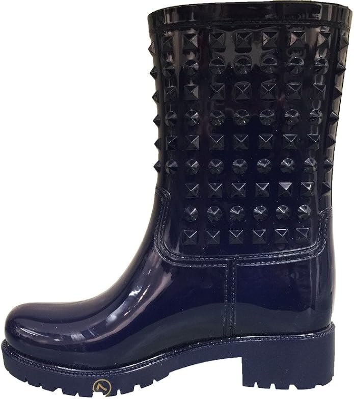 rain boots with studs