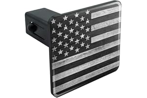 GRAPHICS & MORE Rustic Subdued American Flag Wood Grain Design Tow Trailer Hitch Cover Plug Insert