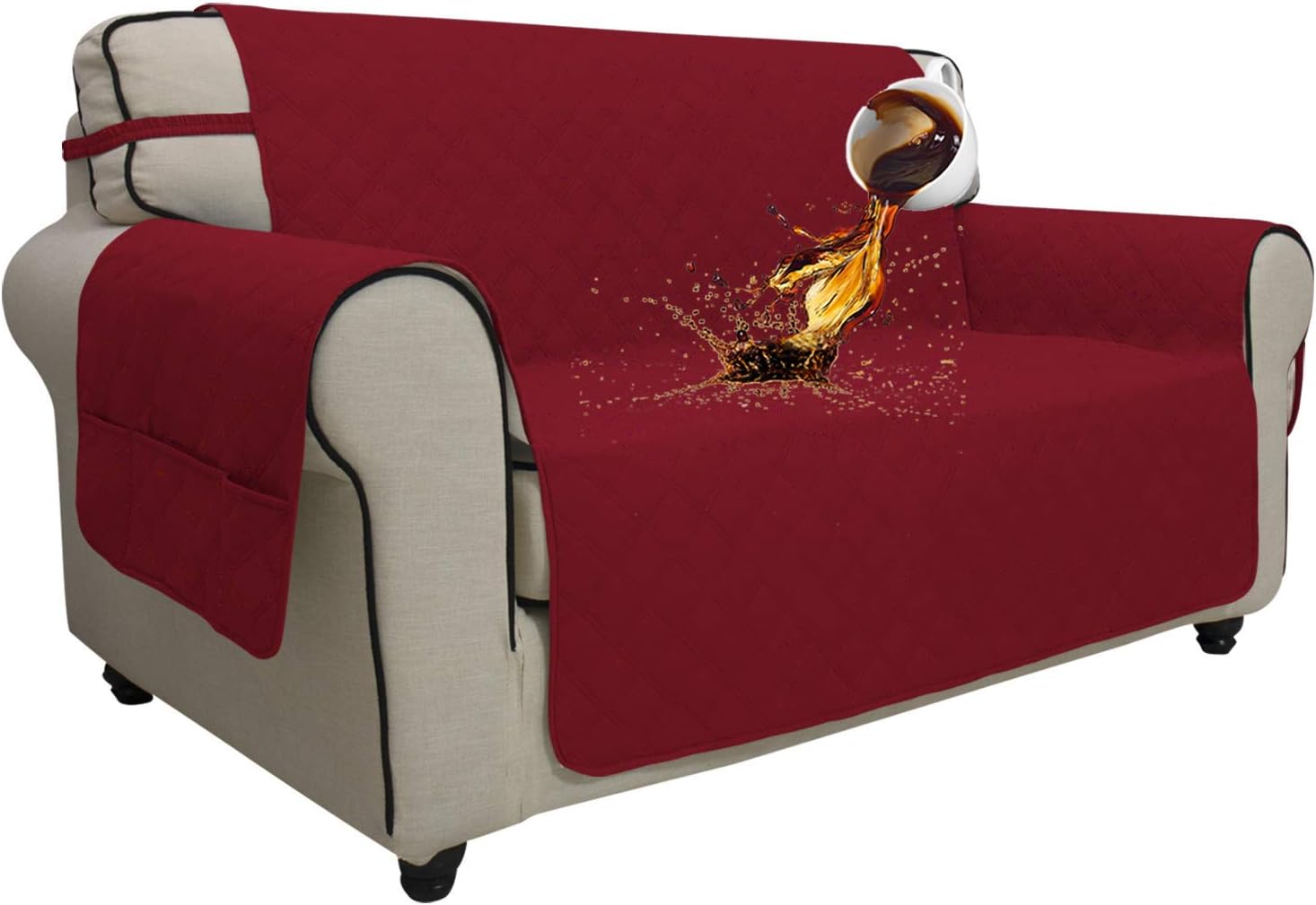 EasyGoing Sofa Slipcover Loveseat Waterproof Couch Cover