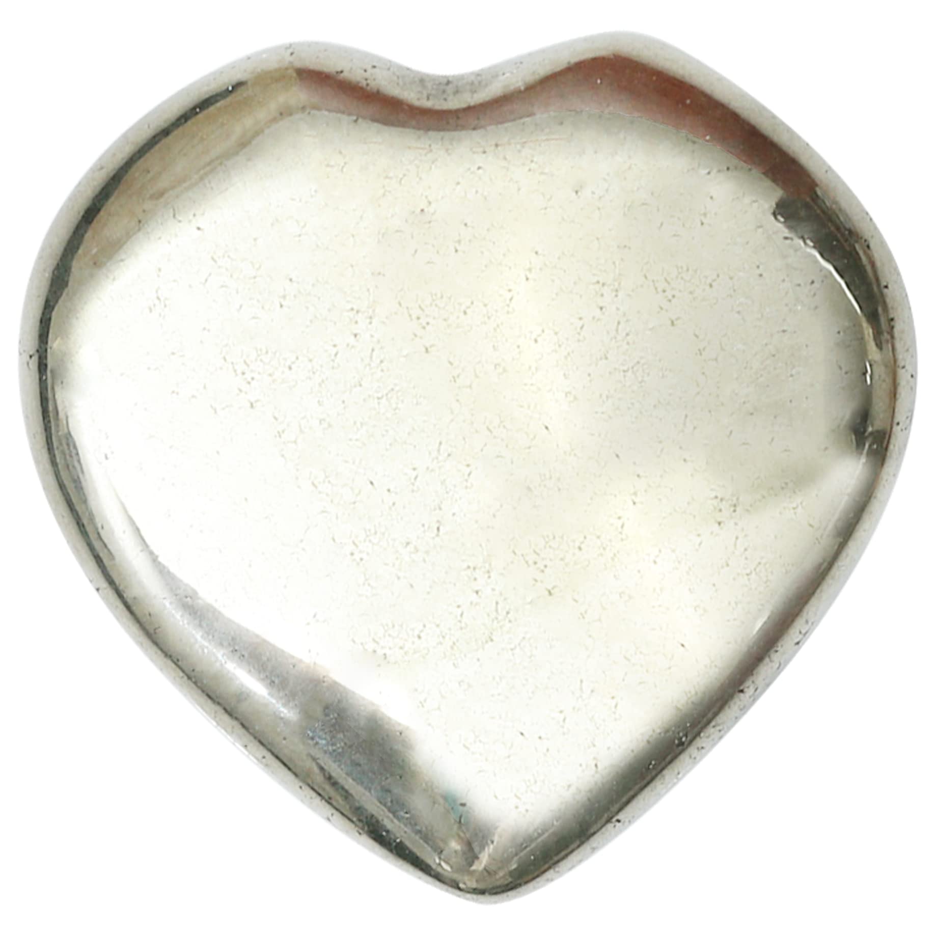Crocon® 50mm Golden Pyrite Heart stone Big Heart Shape Puff Stones Set 450+ Carats Pocket Crystal Healing Tumble Collection Palm Worry Stone Good Luck Charm Meditation Gift Craft Home Decor — image 1