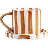 CACXKEP Espresso Cups Ceramic Coffee Mug Series European Striped Dot Coffee Cup And Saucer Mug Cake Plate Afternoon Tea Set Tea Cup And Saucer,B