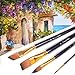 Paint Brush Set of 15 Art Brushes for Acrylic Painting, Watercolor, Oil and Gouache. Professional Artist Quality Paintbrushes, No-Shed Bristles. Protective Carry Case, Gift Box & Care Guide Included