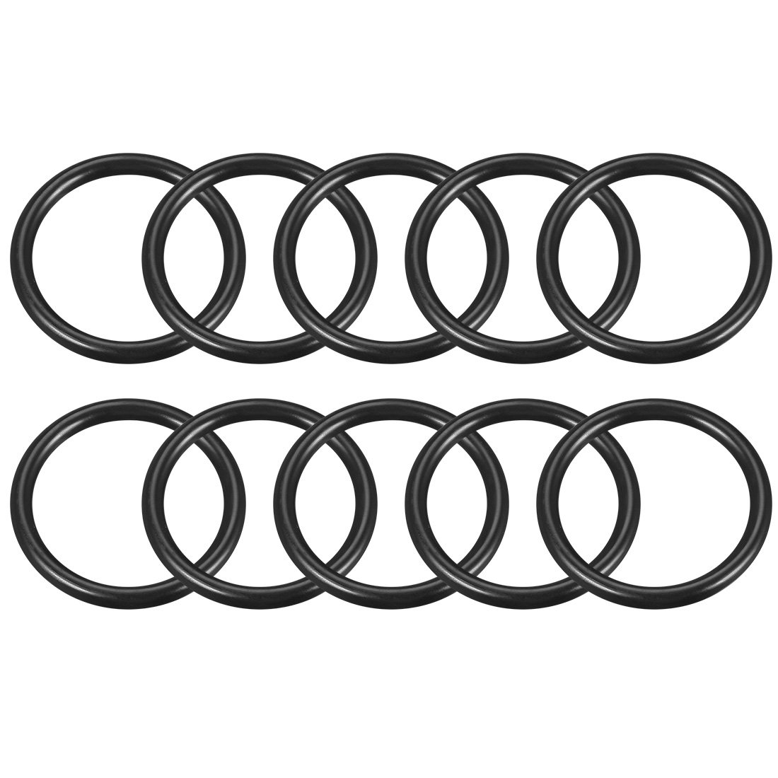 sourcingmap Nitrile Rubber O-Rings 60mm OD 48.6mm ID 5.7mm Width, Metric Sealing Gasket, Pack of 10