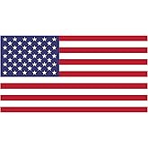 Stickios American Flag Decal - Patriotic Vinyl Bumper Sticker for Cars, Trucks & Vehicle Windows - Made in USA (5.8x3.1 inches) - Classic Flag