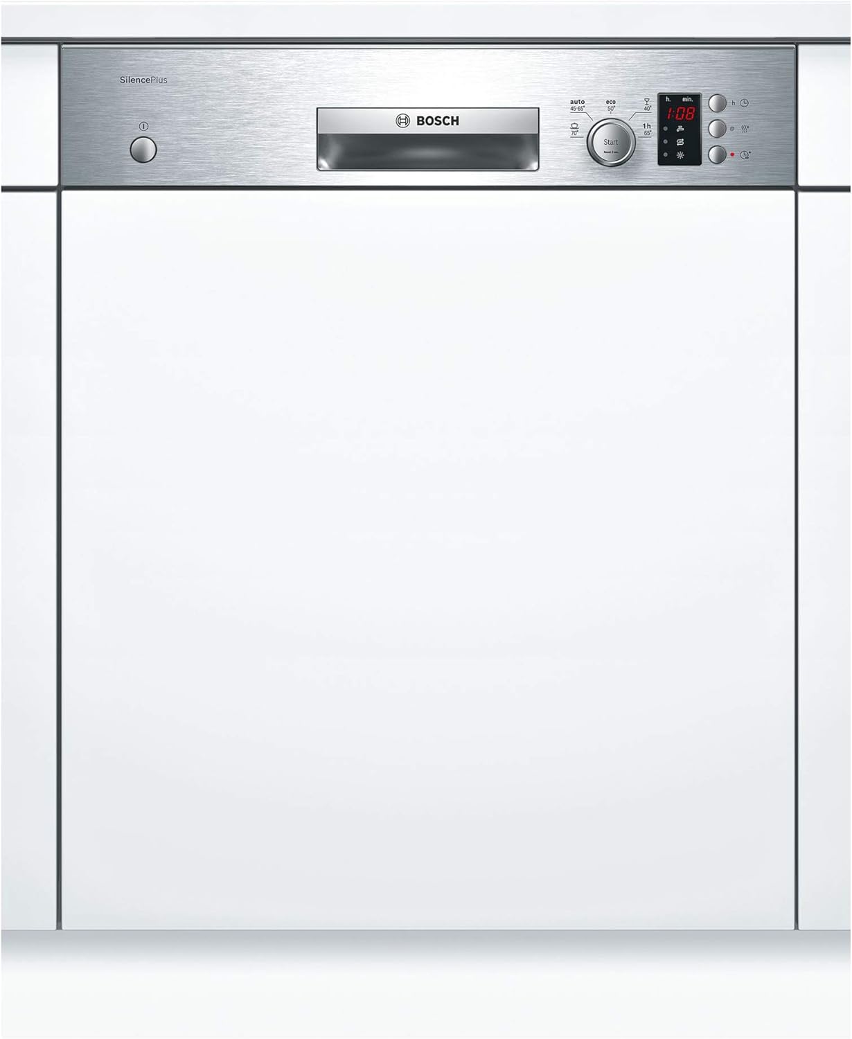 partially integrated dishwasher