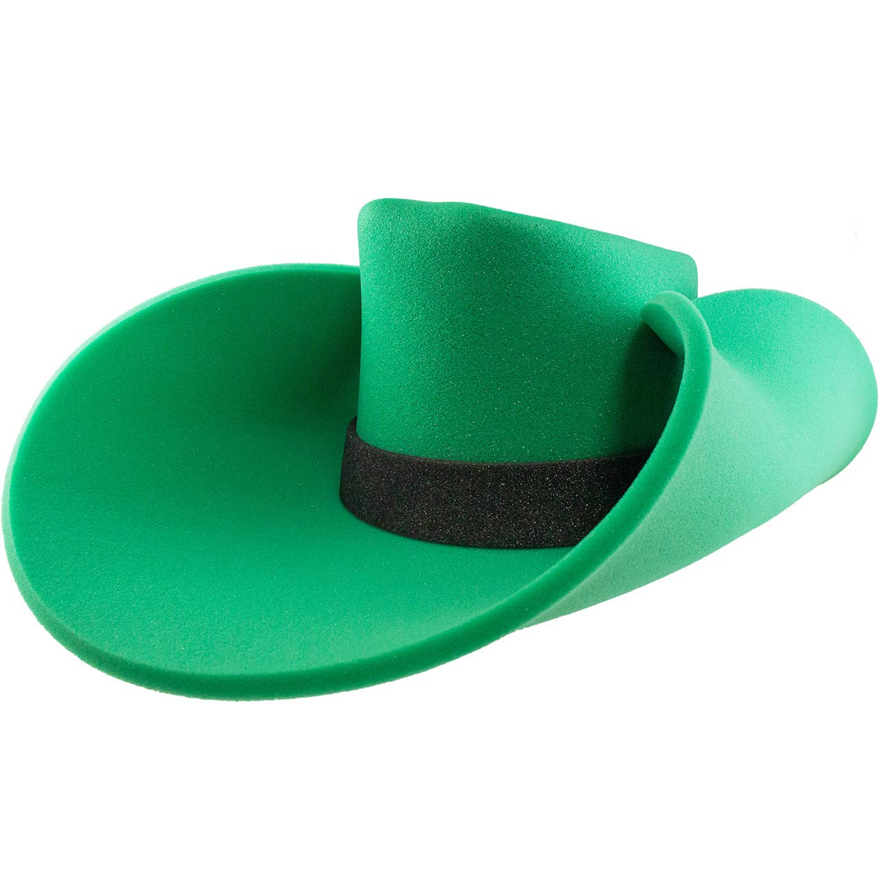 Photo 1 of FUNSTITUTION Giant Foam Cowboy Hat - Oversized Cowboy Hat - Silly, Crazy and Funny Hats for Adults and Kids - Huge Cowboy Hat - Green Cowboy Hat
