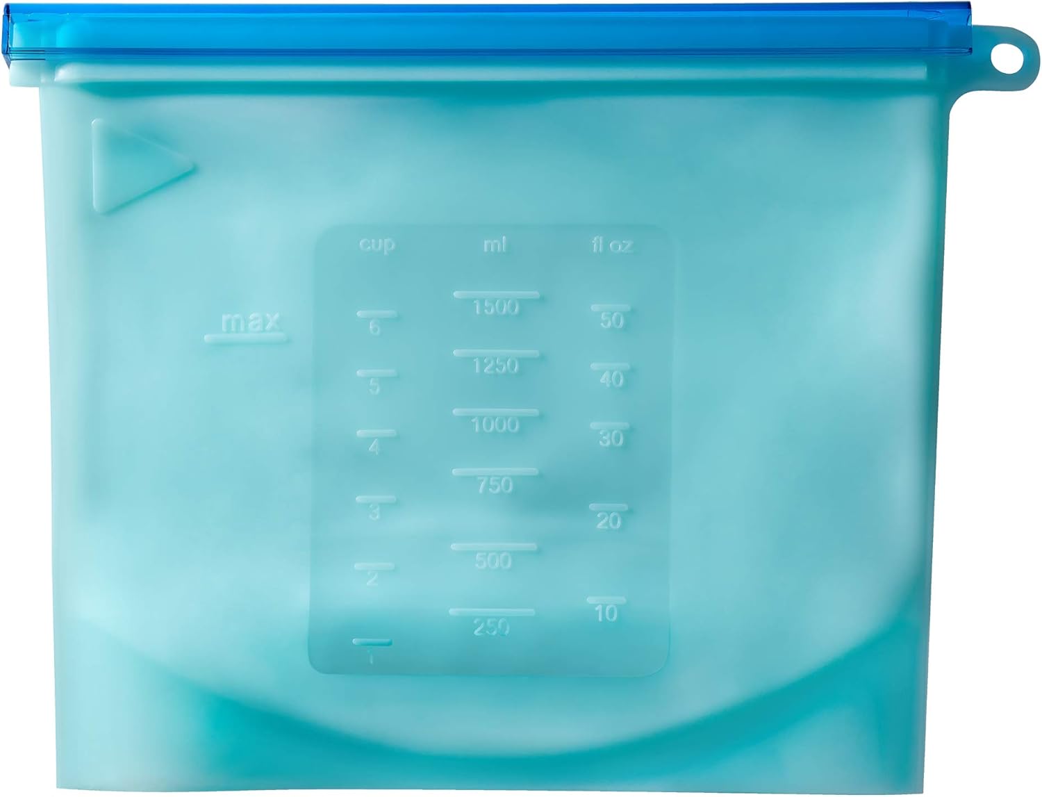 PrimeMed Airtight Food Storage Bags – Reusable Silicone Freezer Bag for Food Preservation (Blue, 1500 mL) (1 Pack)