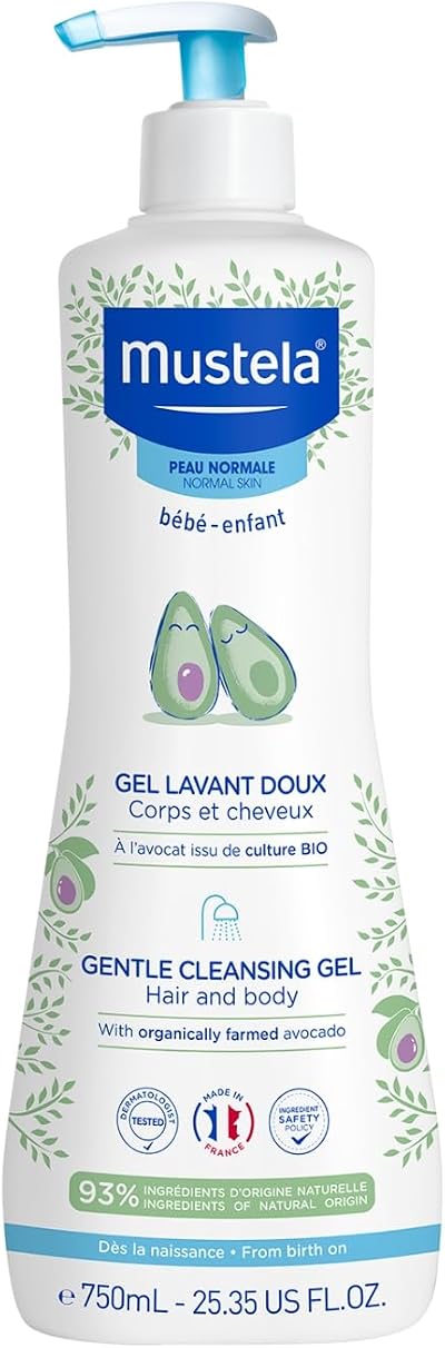 Mustela Bebe Gentle Cleansing Gel 750ml - Baby Body & Hair Wash
