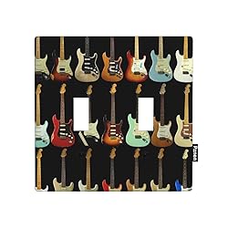 Pznen Music 2 Gang Toggle Wall Plate Varieties of
