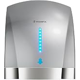 Commercial Hand Dryers for Bathrooms Wall-Mount, Plug-in 120V 1600W Silver | Dual Wind, Auto Shutoff Electric Hand Dryer Touchless, 40db Ultra Quiet Low Noise, modunful Venue D5 3314
