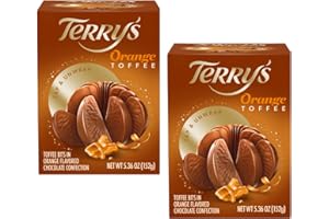 Terry's 2 Pack Toffee Milk Chocolate Orange Balls - Unwrap, Tap, and Share It, 5.11 oz per Ball (11.22 oz Total)