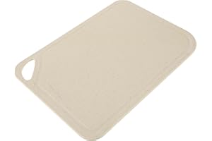 SEWACC Cutting Board Butcher Block Chopping Board Sturdy Rice Husk Hanging Feature for Kitchen Use