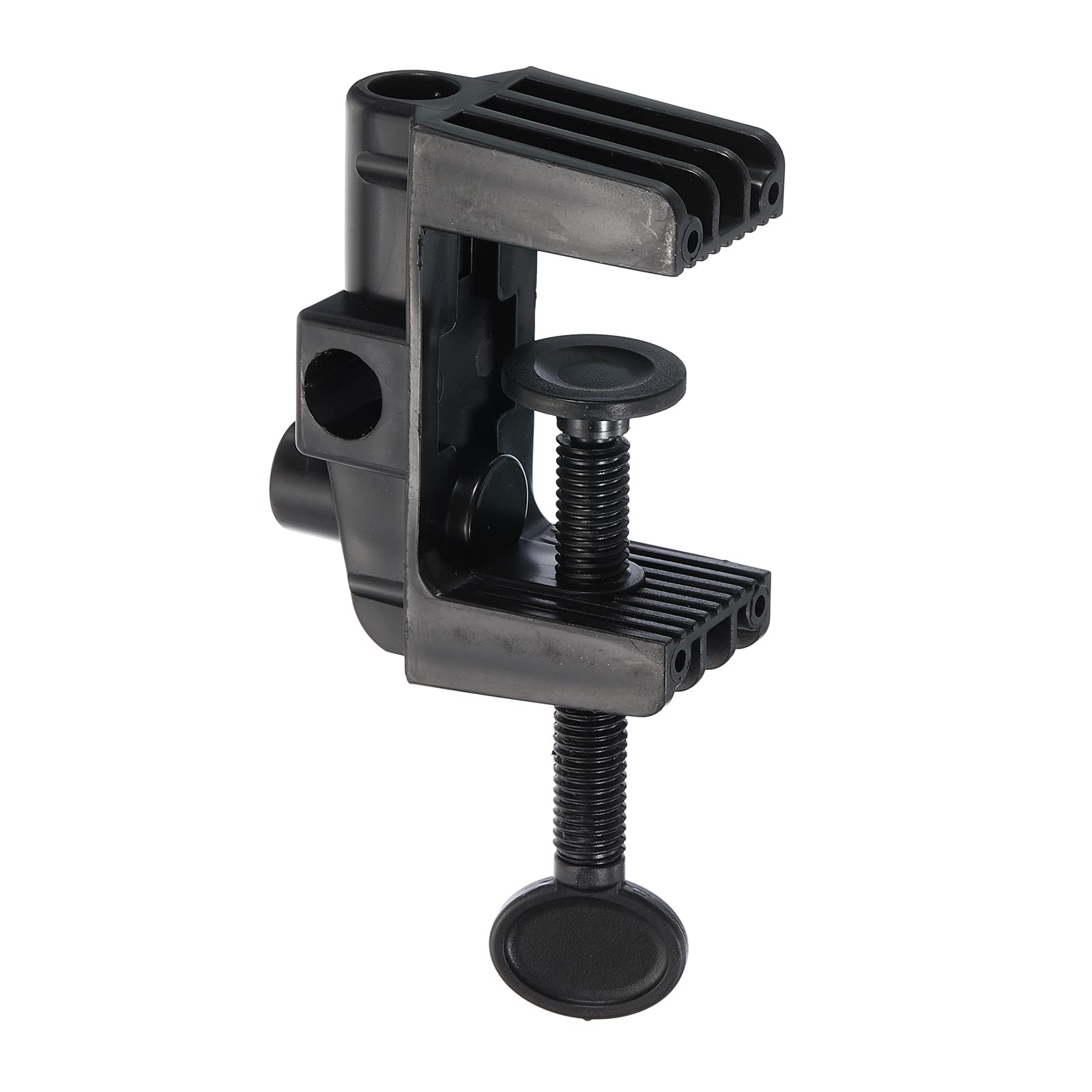PATIKIL 0.51" Hole Dia. Desk Clamp, Plastic Adjustable Universal C-Clamp Base for Microphone Mic Arm Table Lamp Gooseneck Mount Holder, Black