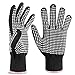 Heat Resistant Glove for Hair Styling, Professional Silicone Non-Slip Heat Resistance Blocking Gloves for Curling, Flat Iron and Curling Wand, Fit All Hand Sizes-2PCS
