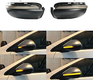  1 Pair Left Right Mirror Indicator Dynamic Led Turn Signal Lights Mirror Indicator Marker For For Vw Golf Mk6 Gti 6 R20 Mkvi Touran Automotive